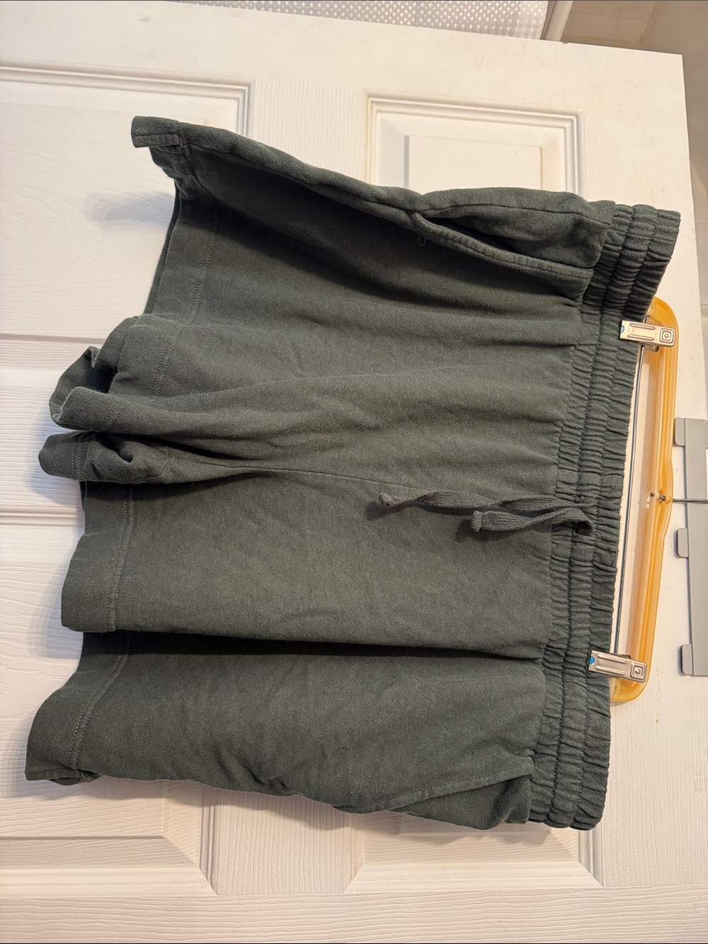 Casual Drawstring Shorts in Olive Green